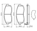 BOSCH Sada brzdovch destiek - kotouov brzda BO 0986494443, 0 986 494 443