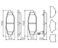 BOSCH Sada brzdovch destiek BO 0986494444, 0 986 494 444