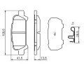 BOSCH Sada brzdovch destiek - kotouov brzda BO 0986494445, 0 986 494 445