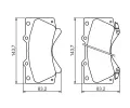 BOSCH Sada brzdovch destiek - kotouov brzda BO 0986494449, 0 986 494 449