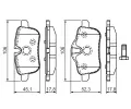 BOSCH Sada brzdovch destiek - kotouov brzda BO 0986494450, 0 986 494 450