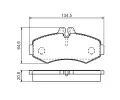 BOSCH Sada brzdovch destiek - kotouov brzda BO 0986494451, 0 986 494 451