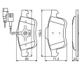 BOSCH Sada brzdovch destiek - kotouov brzda BO 0986494453, 0 986 494 453