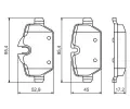 BOSCH Sada brzdovch destiek - kotouov brzda BO 0986494461, 0 986 494 461