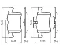 BOSCH Sada brzdovch destiek - kotouov brzda BO 0986494480, 0 986 494 480