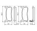 BOSCH Sada brzdovch destiek - kotouov brzda BO 0986494482, 0 986 494 482