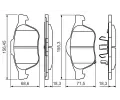 BOSCH Sada brzdovch destiek - kotouov brzda BO 0986494485, 0 986 494 485