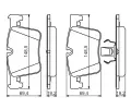 BOSCH Sada brzdovch destiek - kotouov brzda BO 0986494487, 0 986 494 487