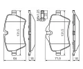 BOSCH Sada brzdovch destiek - kotouov brzda BO 0986494489, 0 986 494 489