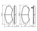 BOSCH Sada brzdovch destiek - kotouov brzda BO 0986494493, 0 986 494 493