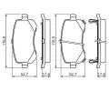 BOSCH Sada brzdovch destiek BO 0986494496, 0 986 494 496