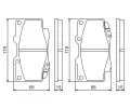 BOSCH Sada brzdovch destiek BO 0986494497, 0 986 494 497