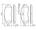 BOSCH Sada brzdovch destiek BO 0986494498, 0 986 494 498