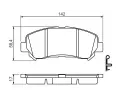 BOSCH Sada brzdovch destiek BO 0986494501, 0 986 494 501