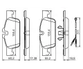 BOSCH Sada brzdovch destiek BO 0986494527, 0 986 494 527