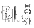 BOSCH Sada brzdovch destiek BO 0986494529, 0 986 494 529
