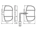 Sada brzdovch destiek BOSCH ‐ BO 0986494535