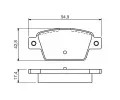 BOSCH Sada brzdovch destiek BO 0986494536, 0 986 494 536