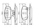 BOSCH Sada brzdovch destiek BO 0986494537, 0 986 494 537