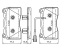 BOSCH Sada brzdovch destiek BO 0986494539, 0 986 494 539