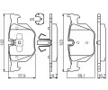 BOSCH Sada brzdovch destiek BO 0986494540, 0 986 494 540