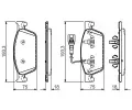 BOSCH Sada brzdovch destiek BO 0986494553, 0 986 494 553
