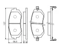 BOSCH Sada brzdovch destiek BO 0986494558, 0 986 494 558