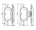 BOSCH Sada brzdovch destiek BO 0986494561, 0 986 494 561