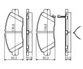 BOSCH Sada brzdovch destiek BO 0986494562, 0 986 494 562