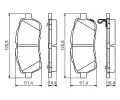 BOSCH Sada brzdovch destiek BO 0986494574, 0 986 494 574