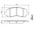BOSCH Sada brzdovch destiek BO 0986494575, 0 986 494 575