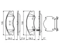 Sada brzdovch destiek BOSCH ‐ BO 0986494577