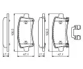 BOSCH Sada brzdovch destiek BO 0986494586, 0 986 494 586