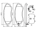 BOSCH Sada brzdovch destiek BO 0986494587, 0 986 494 587