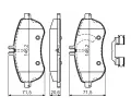 BOSCH Sada brzdovch destiek BO 0986494593, 0 986 494 593