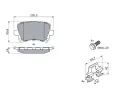 BOSCH Sada brzdovch destiek BO 0986494595, 0 986 494 595