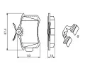 BOSCH Sada brzdovch destiek BO 0986494597, 0 986 494 597