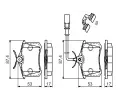 BOSCH Sada brzdovch destiek BO 0986494599, 0 986 494 599