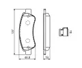 BOSCH Sada brzdovch destiek BO 0986494604, 0 986 494 604