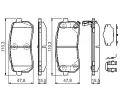 BOSCH Sada brzdovch destiek BO 0986494608, 0 986 494 608
