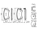 BOSCH Sada brzdovch destiek BO 0986494609, 0 986 494 609