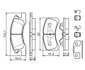 BOSCH Sada brzdovch destiek BO 0986494610, 0 986 494 610