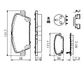 BOSCH Sada brzdovch destiek BO 0986494611, 0 986 494 611