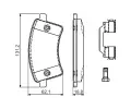 BOSCH Sada brzdovch destiek BO 0986494612, 0 986 494 612