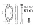 BOSCH Sada brzdovch destiek BO 0986494614, 0 986 494 614