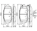 BOSCH Sada brzdovch destiek BO 0986494617, 0 986 494 617