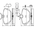 BOSCH Sada brzdovch destiek BO 0986494619, 0 986 494 619