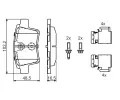 BOSCH Sada brzdovch destiek BO 0986494622, 0 986 494 622