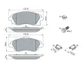 BOSCH Sada brzdovch destiek BO 0986494625, 0 986 494 625