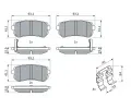 BOSCH Sada brzdovch destiek BO 0986494627, 0 986 494 627